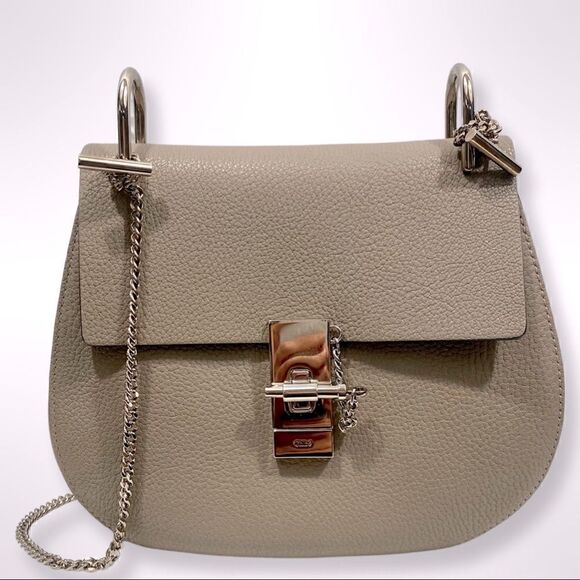 Chloe Drew Small  Shoulder Bag Motty Grey - Picture 1 of 10